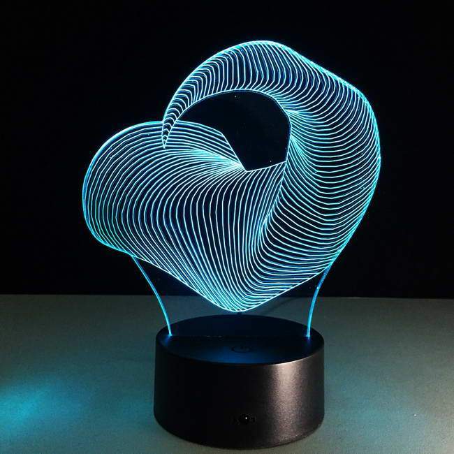 wetgeving draai Buiten adem Horn Sculpture 3D Illusion Lamp - The Original 3D Lamp