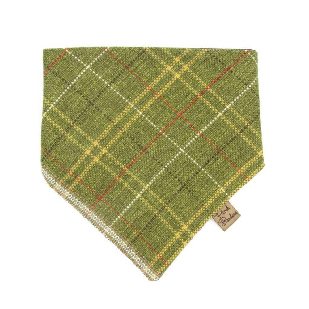 tweed dog bandana