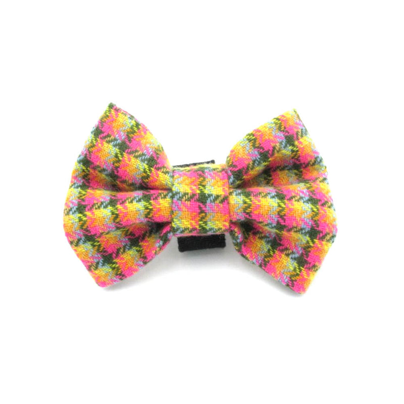 tweed dog bow tie