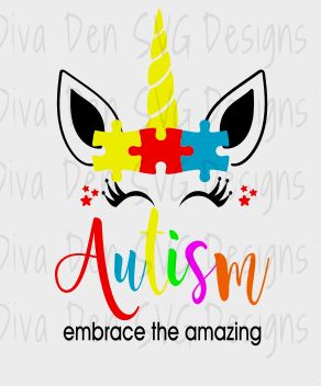 Download Unicorn Autism Svg Diva Den Designs