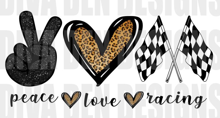 Free Free 177 Peace Love And Racing Svg SVG PNG EPS DXF File