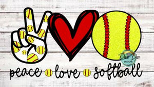 Free Free 61 Peace Love Softball Svg Free SVG PNG EPS DXF File
