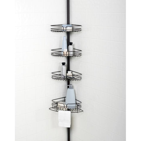 Corner Shower Caddy: Adhesive, Rust-Proof Stainless