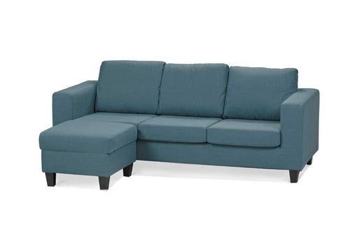 Flash 3 Seater Sofa With Movable Ottoman ( Aegean Fabric)