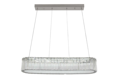 Horizontal Crystal Chandelier With Remote Control