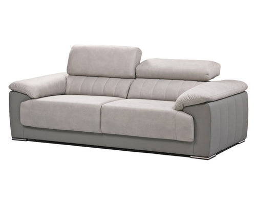 Orly 3 Seat Sofa in Two-Tone Grey Fabric
