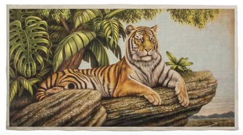 Bengal Tiger Wall Art 100% Linen (Large Sized)