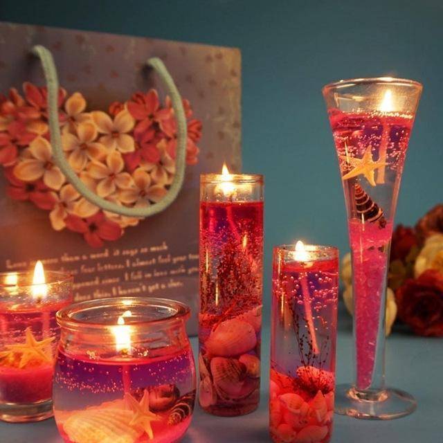 glass candle decoration