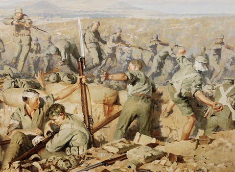 Lieutenant-Colonel Malone Wellington Battalion captures Chunuk Bair 8 August 1915