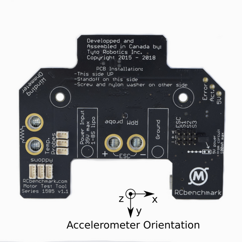 accelerometer orientation in circuit