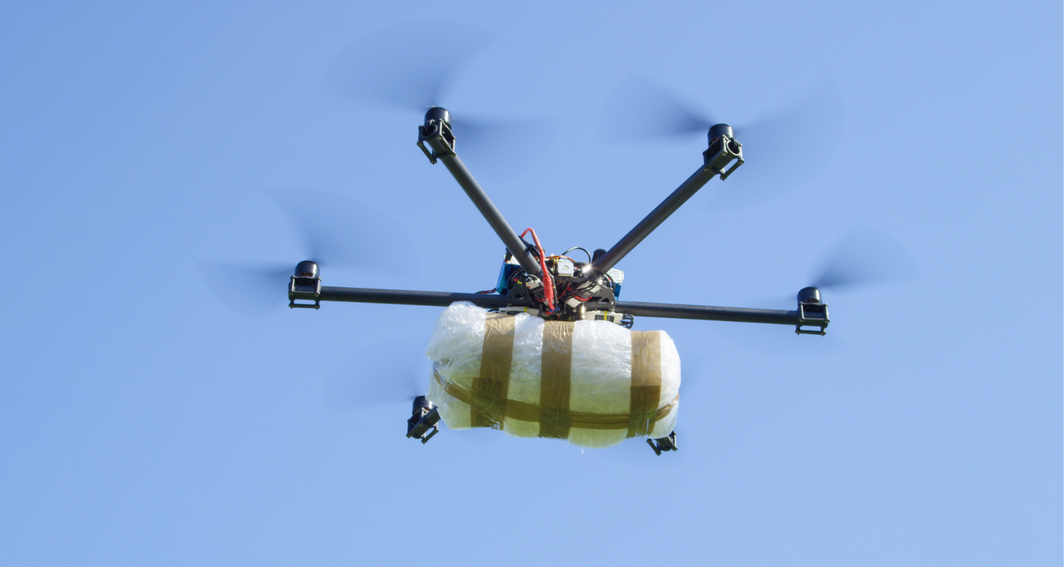cargo drone carrying package