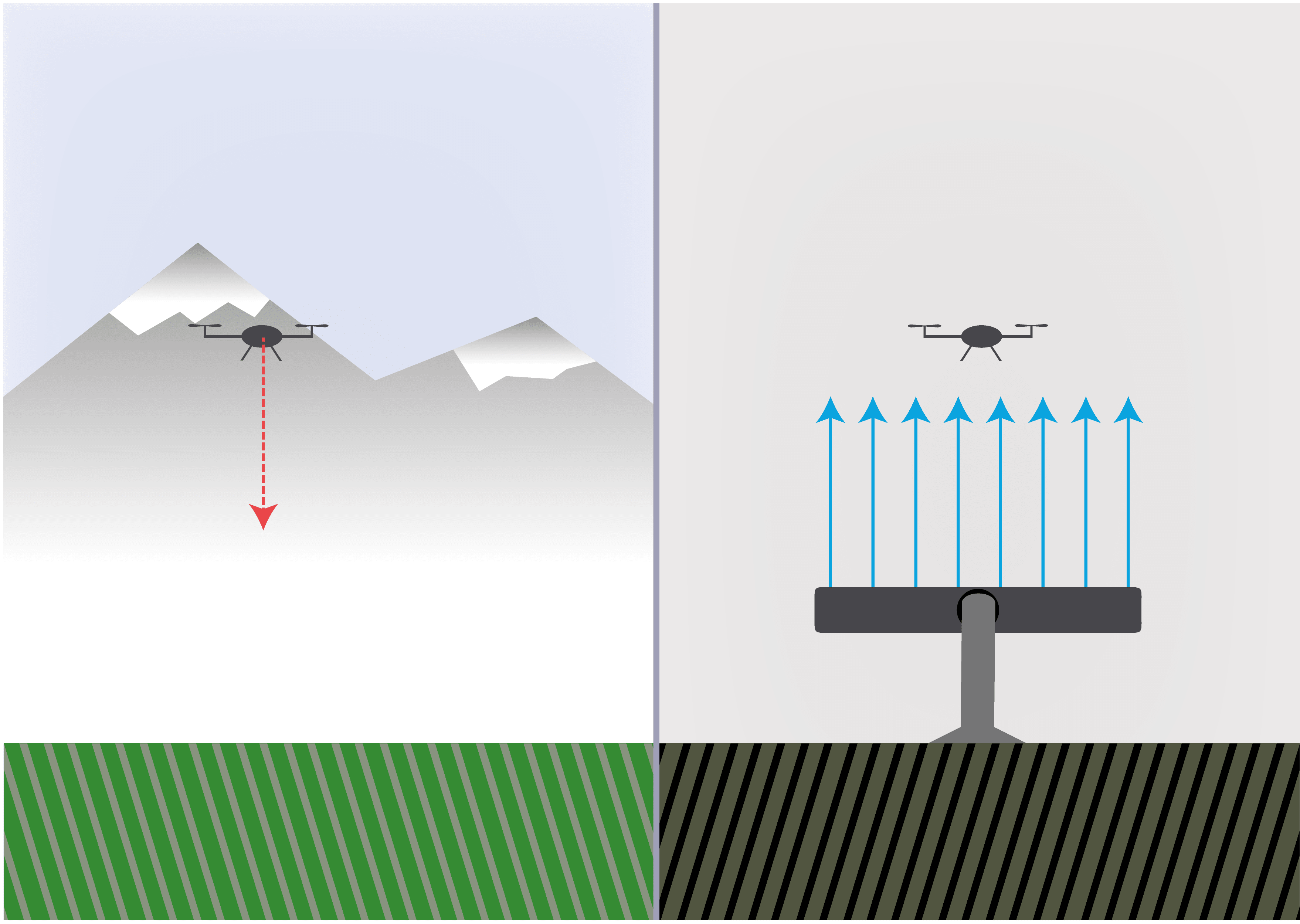 drone landing phase test