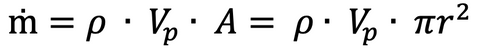 mass flow rate equation