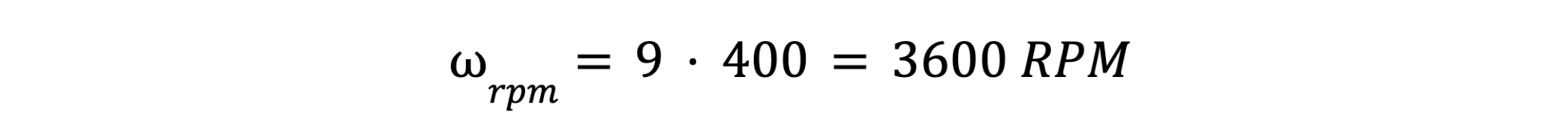 calculate motor rpm with kv