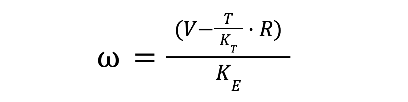 motor rotation speed formula