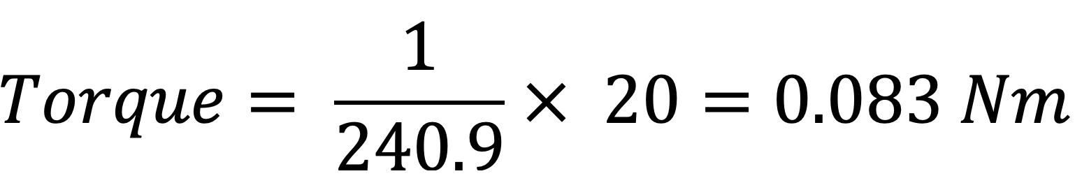 electric motor torque calculation