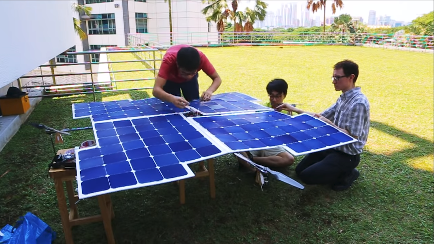 solar powered drone university of singapore