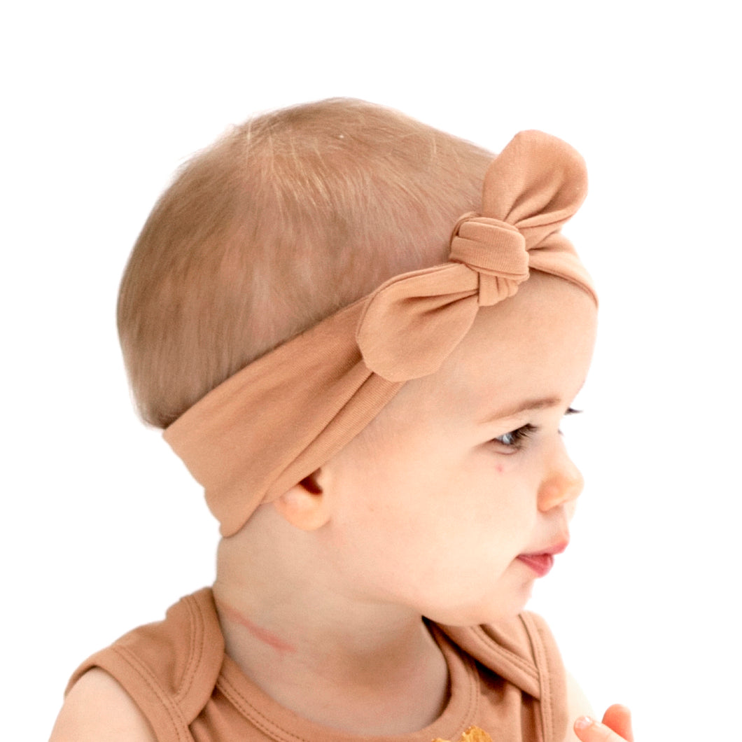 Burrow & Be Essentials Baby Head Band - Tawny Brown