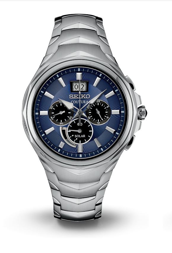 Seiko Men's Coutura Solar Stainless Steel Watch with Blue Dial - SSC64 –  Security Jewelers Duluth, MN