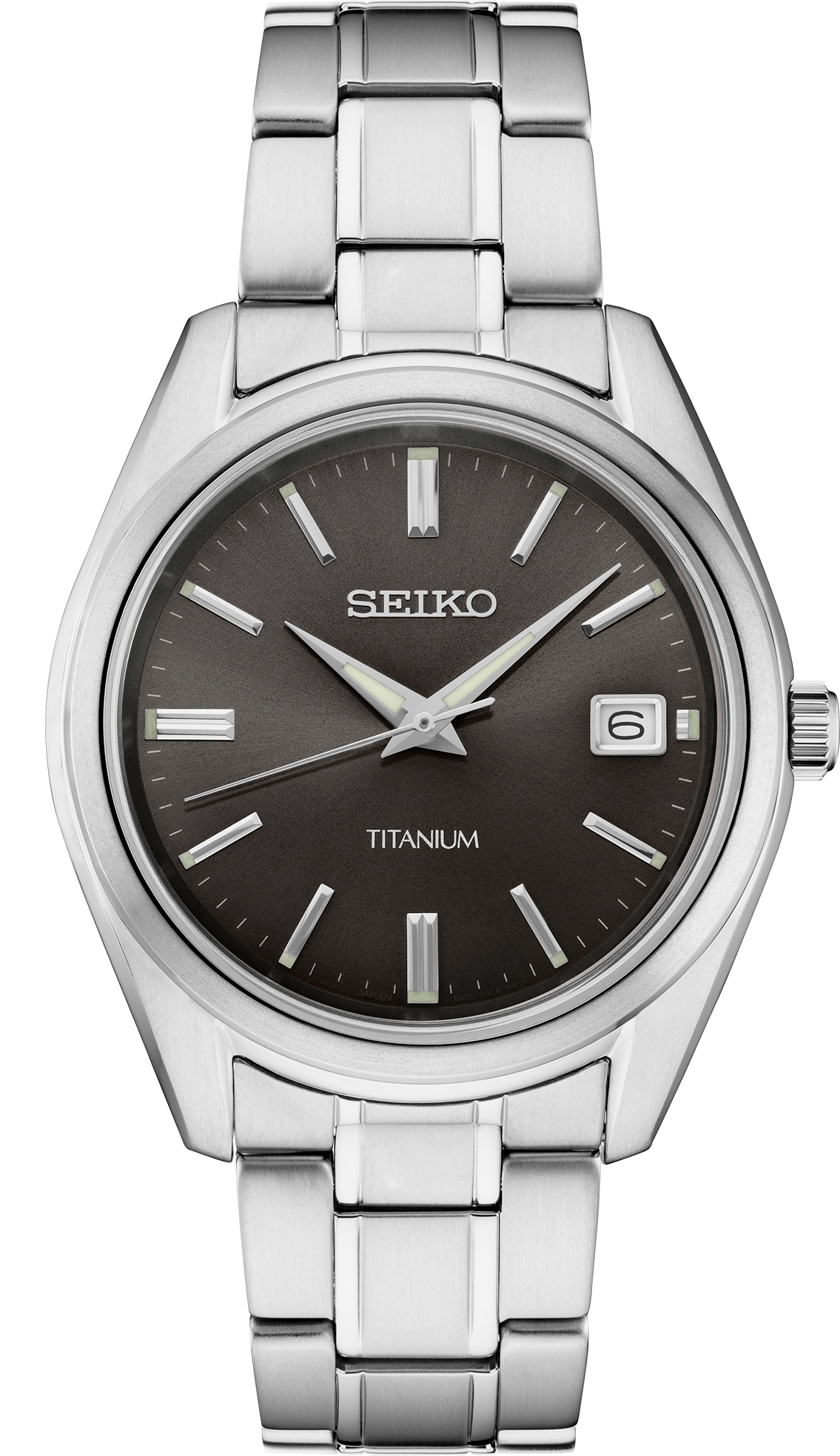 Seiko Men's Essentials Titanium Watch with Black Dial - SUR375 – Security  Jewelers Duluth, MN