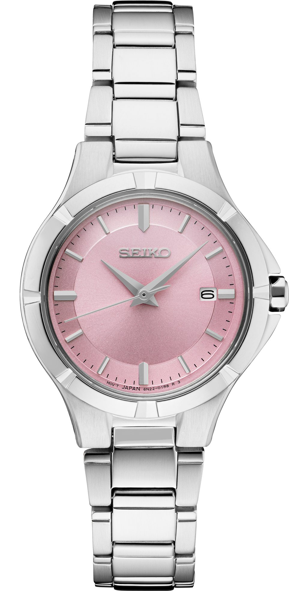 Seiko Ladies' Essentials Stainless Steel Watch with Pink Dial - SUR413 –  Security Jewelers Duluth, MN
