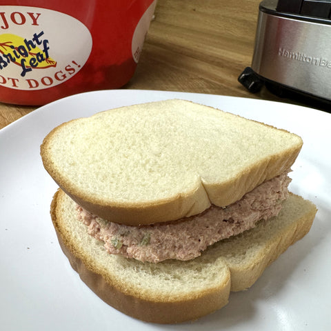 bright leaf bologna salad recipe dinner lunch nc