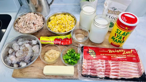 bright leaf bacon seafood chowder dinner recipe