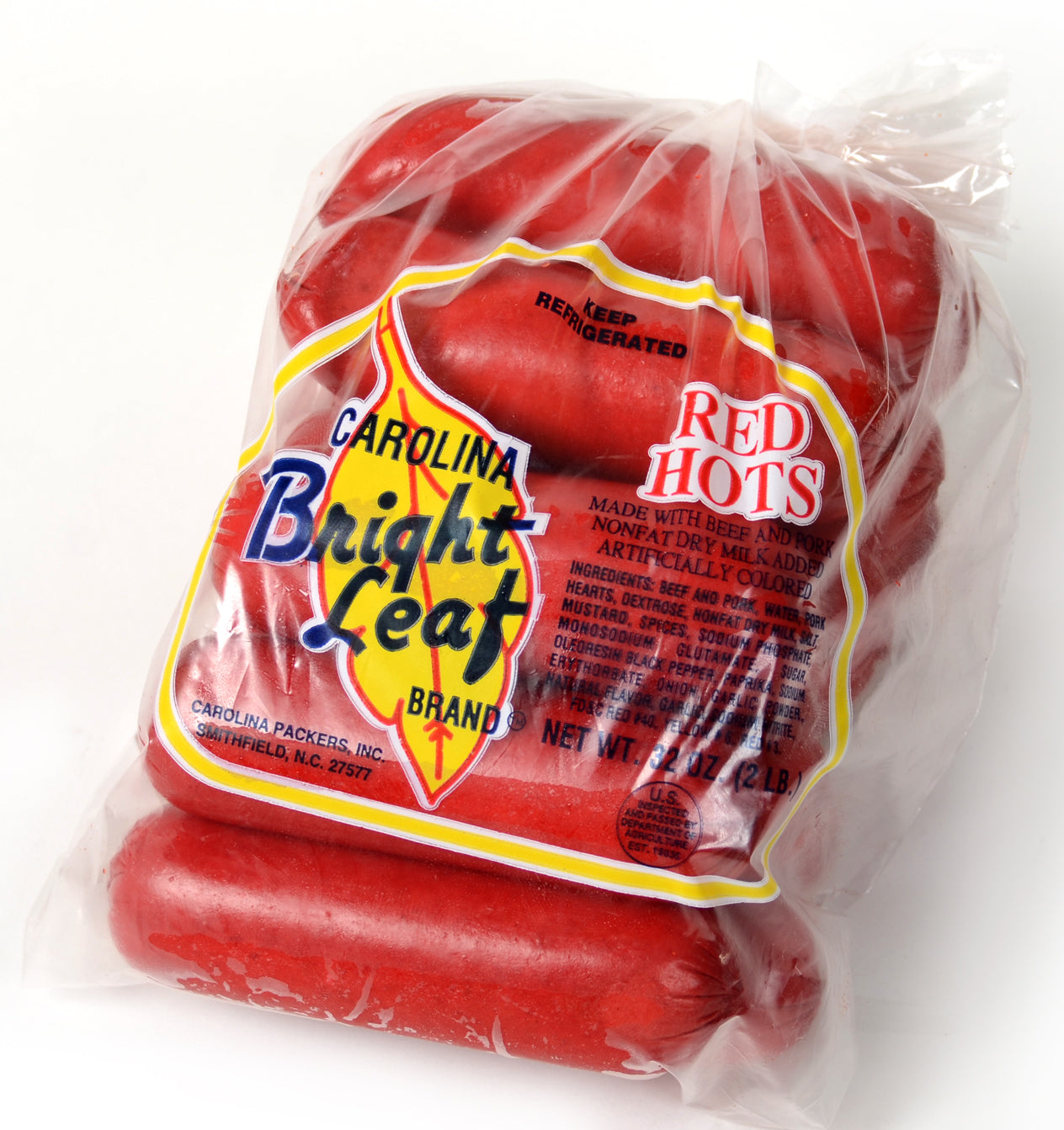 Famous Bright Leaf Hot Dogs  Carolina Packers Inc - Bright Leaf Hotdogs