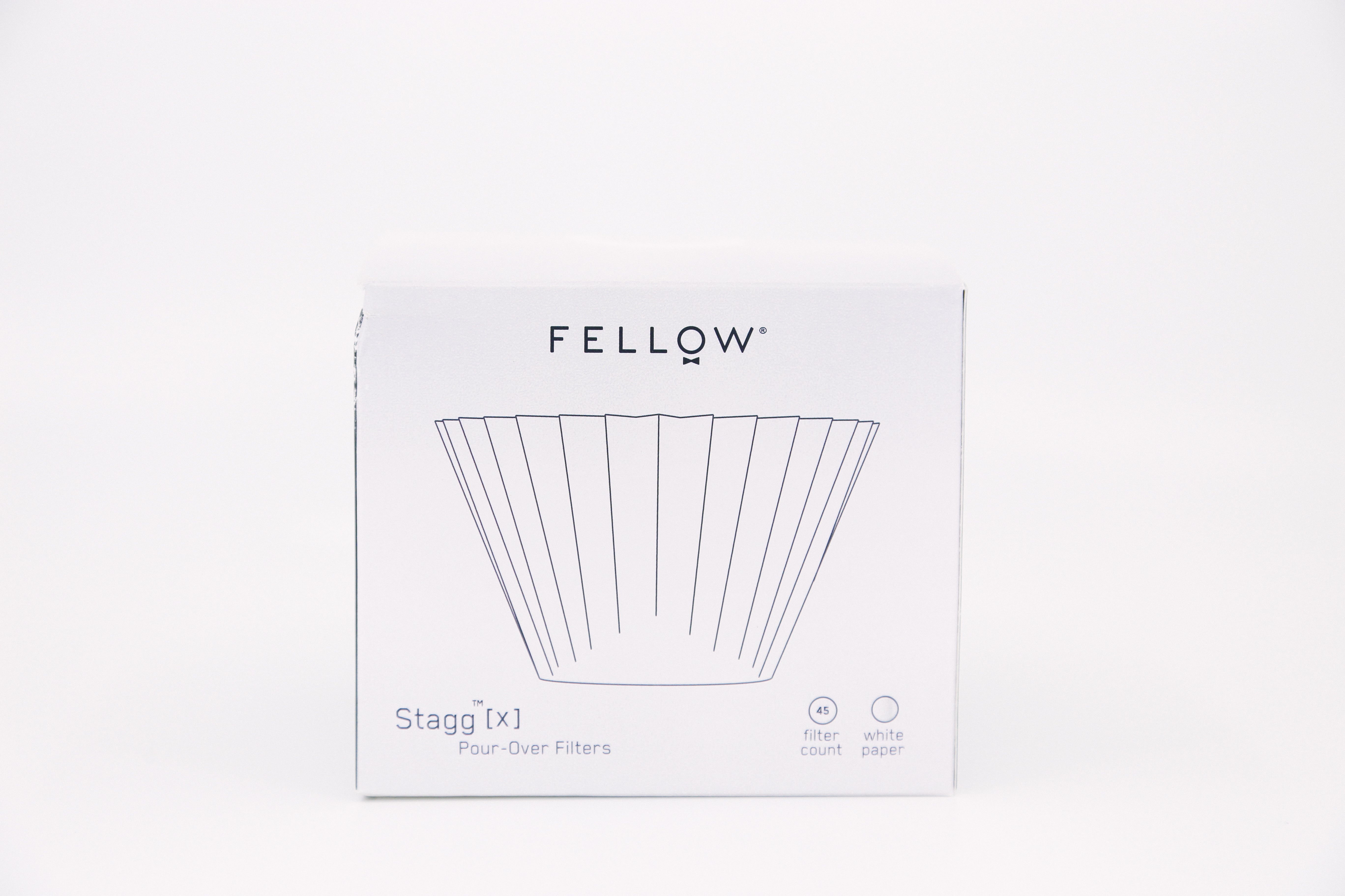 Fellow Stagg [XF] Pour-Over Coffee Maker Set - Kit Includes Stagg [XF]  Pour-Over Dripper, Stagg Double Wall Glass Carafe, and 30 Paper Filters