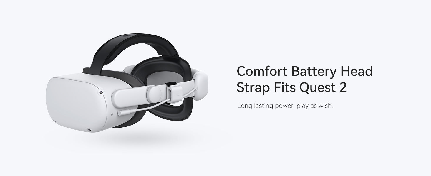 Battery Head Strap Compatible with Quest 2