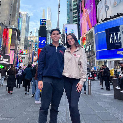 Maddie & daniel together in New York dressed in Scum