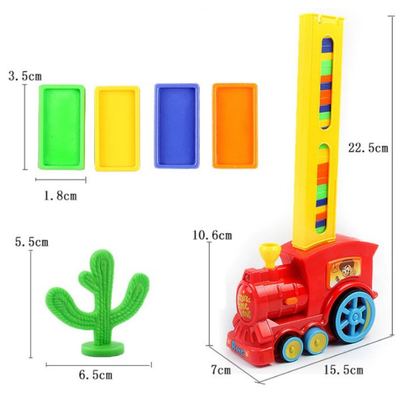 domino train toy