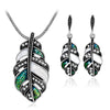 2020 Top Fashion Limited African Beads Jewelry Set Tree Leaves Necklace Earrings Three - Piece Jewelry Sets Europe And The Wind