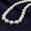 Europe Brand Simulated-Pearl Necklace Bracelet Earrings Women Jewelry Sets Inlay CZ Bride Set Women Wholesale Jewelry