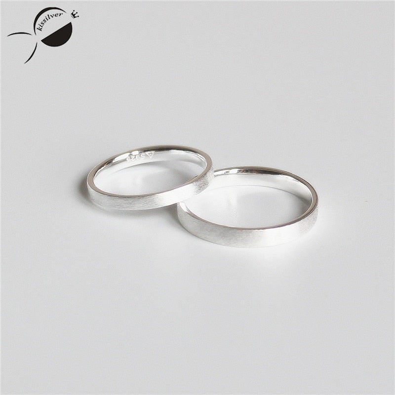 simple silver rings for couples