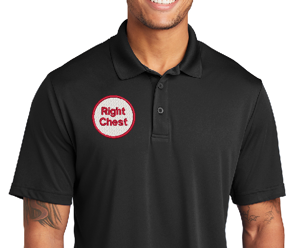 Embroidery Location Right Chest