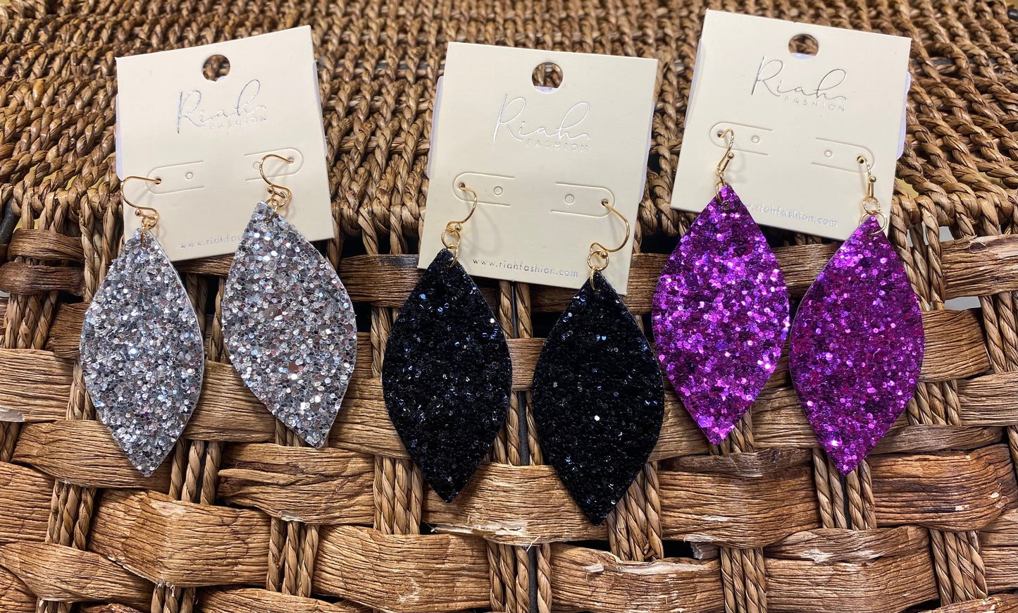 Sequin Marquise Drop Earrings