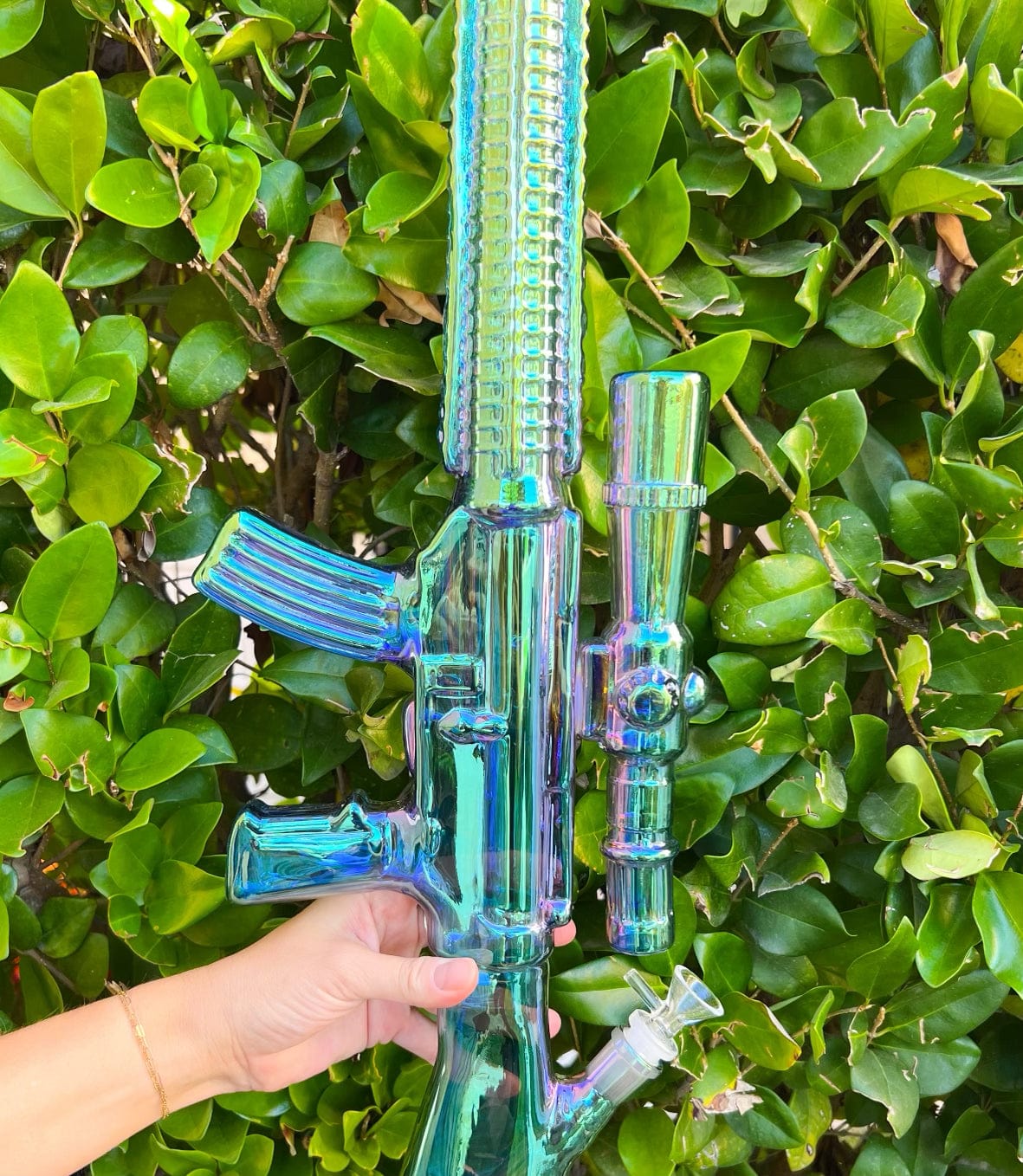 Crystal Water Pipe- Iridescent – Shop Burning Love