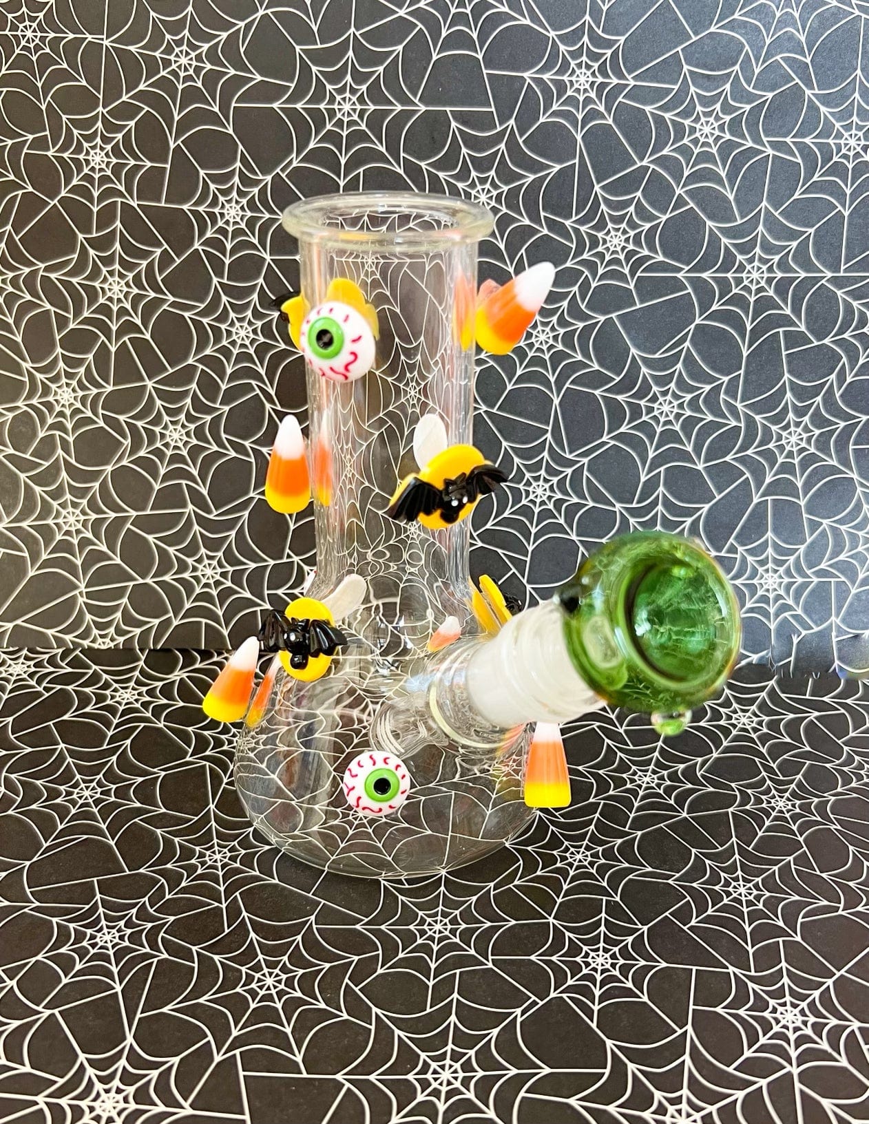  Mini Halloween Eyeball Bats Beaker Glass Water Pipe/Bong