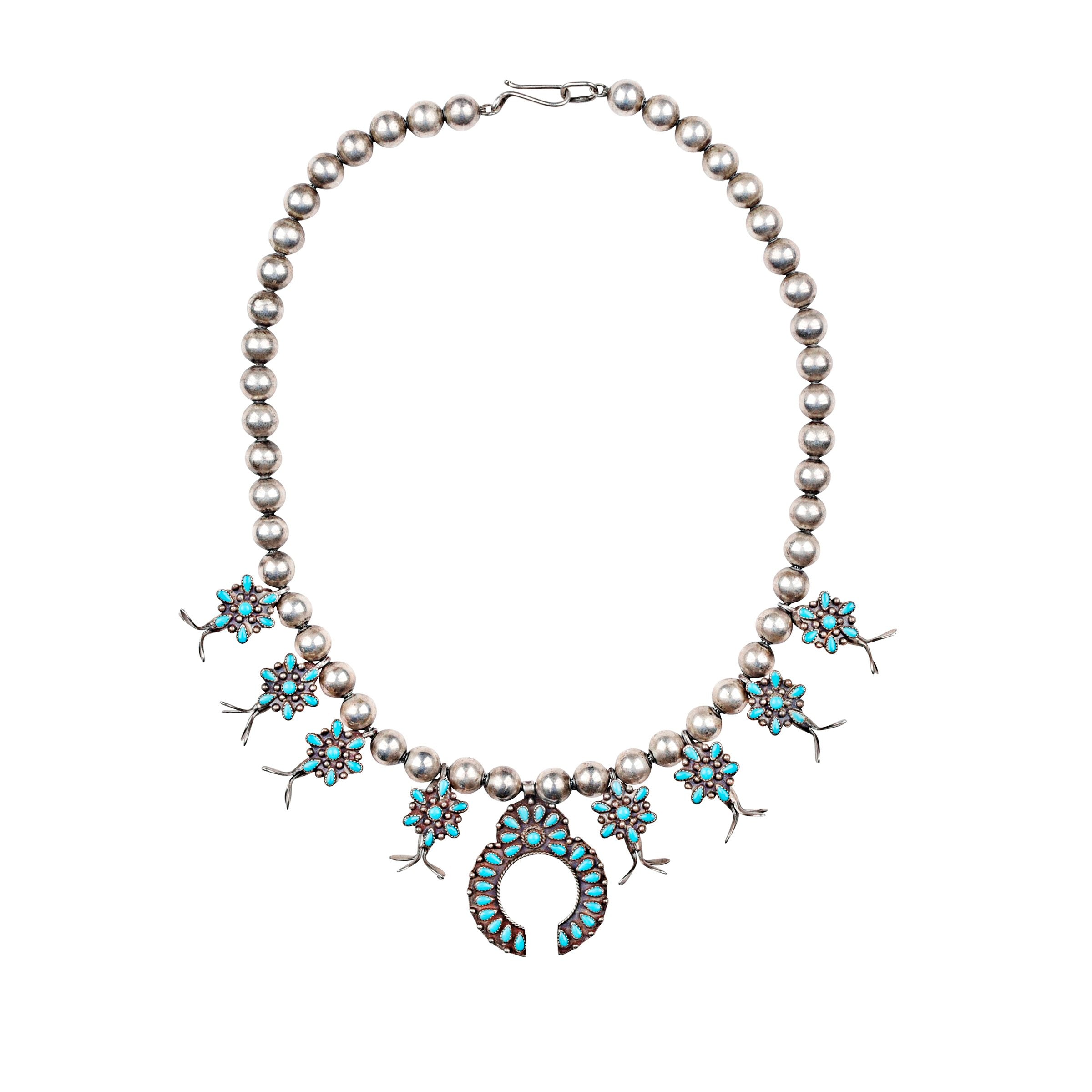 Vintage Navajo Star Blossom Necklace