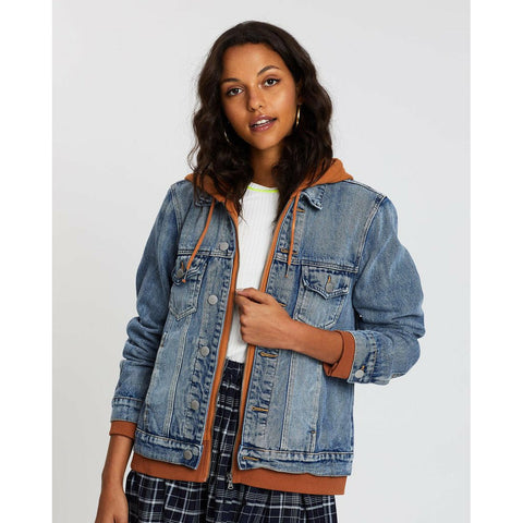 denim all about eve layered denim jacket