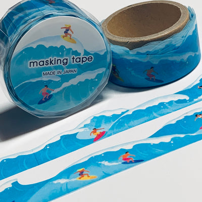 Washi Tape Japanese Crafts, Washi Tape Blue Wave, Waves Masking Tape