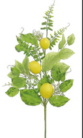 27" Fruiting Lemon & Seed Spray- Yellow    SKU PM2380-Y