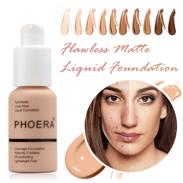 Phoera Flawless Matte Liquid Foundation 0