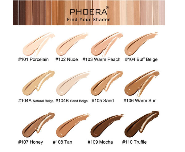 PHOERA Velvety Matte Liquid Foundation 19