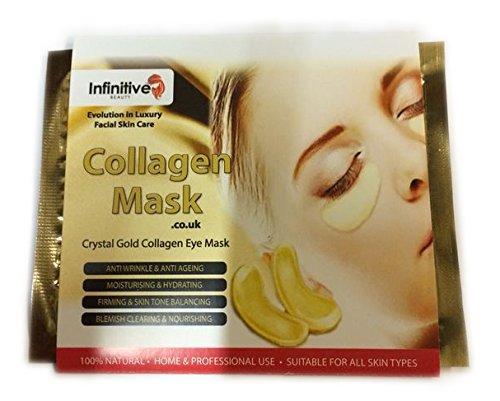 Infinitive Beauty 2 x Pack New Crystal White Powder Gel Collagen Eye Mask 4