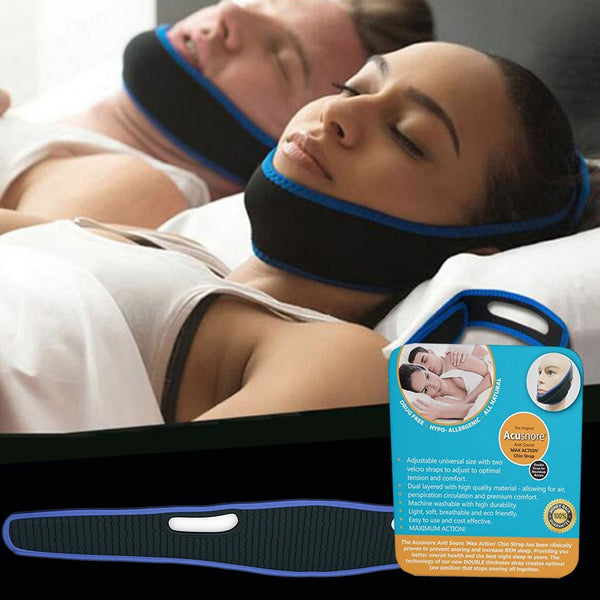 Acusnore Anti Snoring Double Support Max Action Chin Strap 0