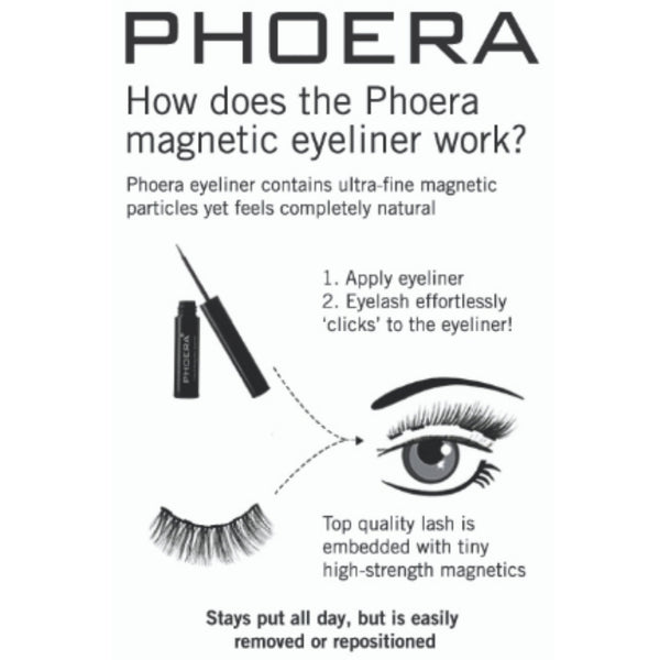 PHOERA Premium Magnetic Eyeliner & Lashes Kit 15