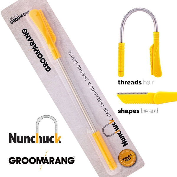 Groomarang Nunchuck Worlds First Hair Threading and Shaving Device 0