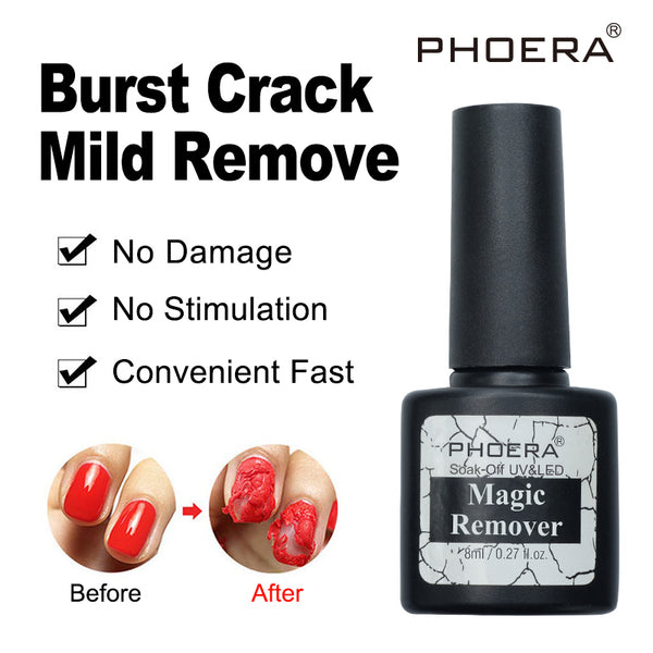 NEW Phoera Magic Burst Nail Gel Remover 4